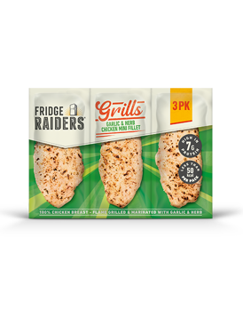 Grills Garlic & Herb Chicken Mini Fillet 3PK Shadow
