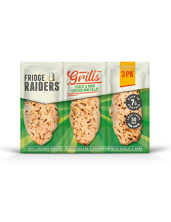 Grills Garlic & Herb Chicken Mini Fillet 3PK Shadow